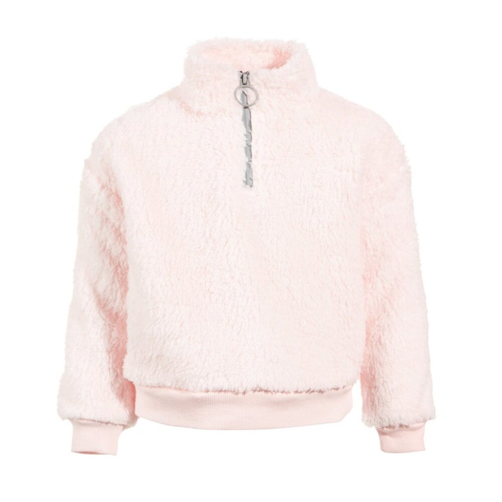 Ideology Girls Sherpa Fleece Pullover Polyester, Pink, Size 5